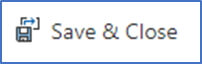screenshot of save & close button